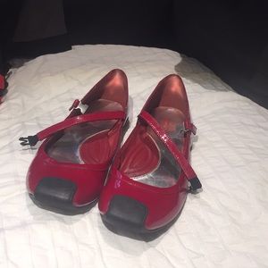 Kenneth Cole Reaction Red Patent Leather Mary Jane